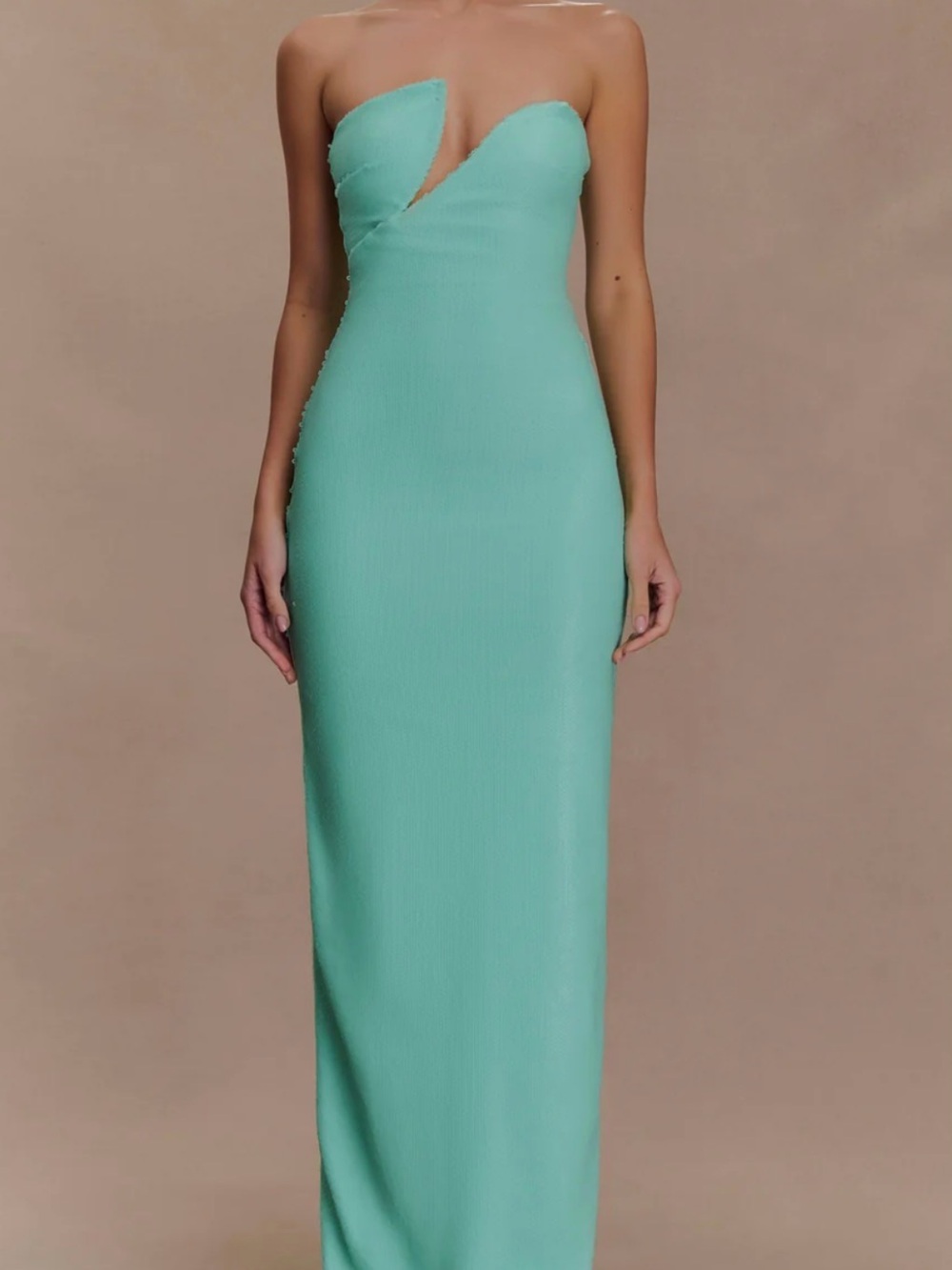 Meshki Winston Strapless Sequin Maxi Dress- Lagoon